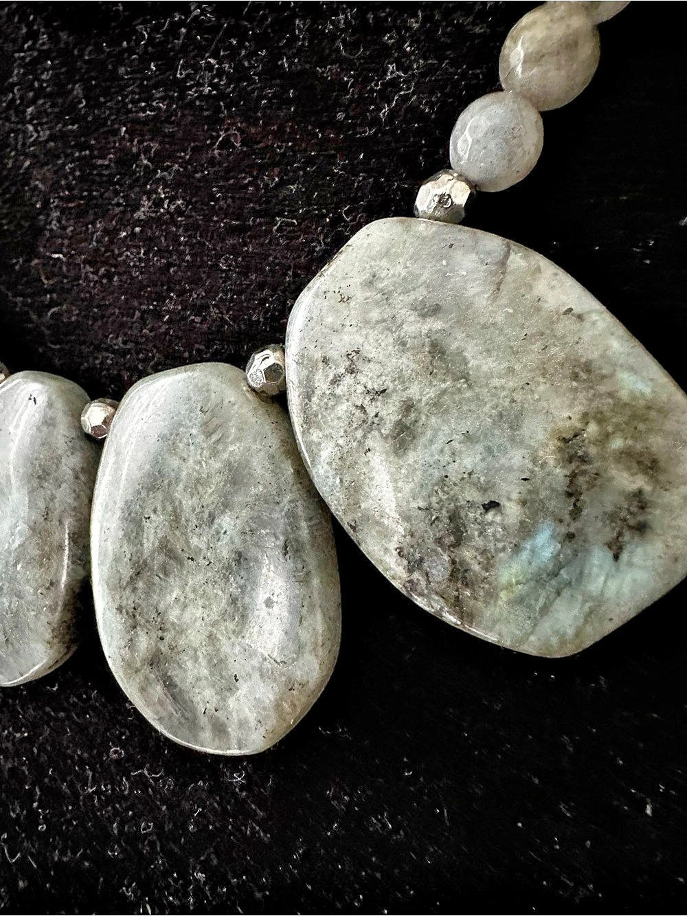 Labradorite Statement Necklace - Picture 12 of 14